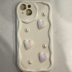 iPhone 15 max case brand new cute white